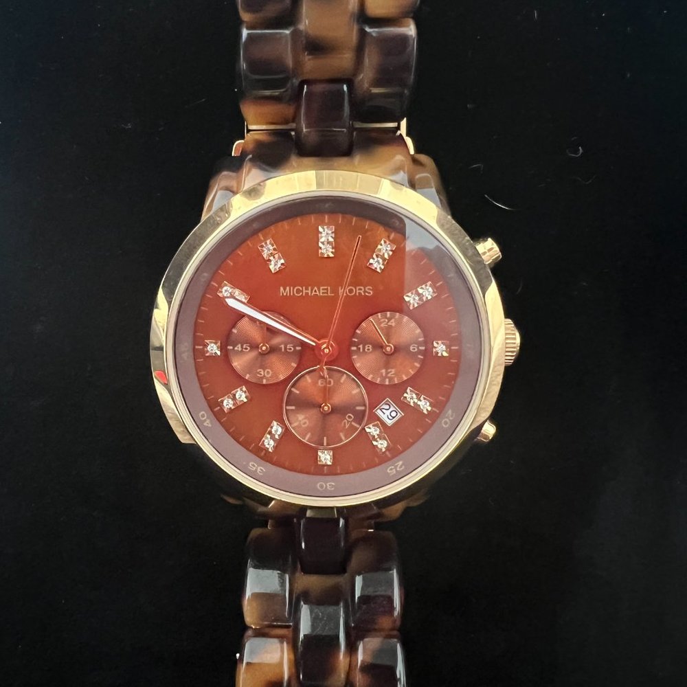 Michael Kors Oversized Tortoise MK5216 Wrist Watch for Women
